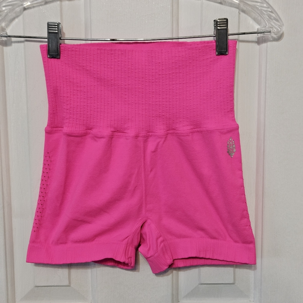 FP Movement by Free People Vibrant Pink High-Waisted Shorts XS/S